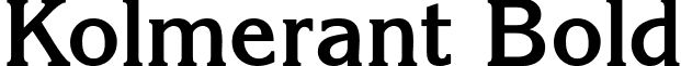 Kolmerant Bold font - kolb.ttf