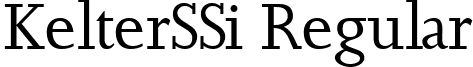 KelterSSi Regular font - kelts___.ttf