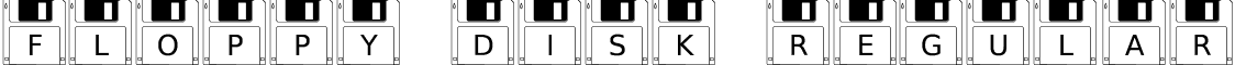 Floppy Disk Regular font - FloppyDisk.otf