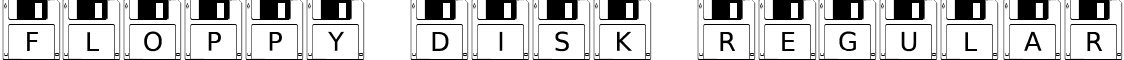 Floppy Disk Regular font - FloppyDisk.ttf