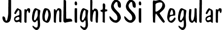 JargonLightSSi Regular font - jargls__.ttf