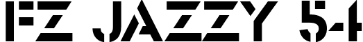 FZ JAZZY 54 font - j54n.ttf