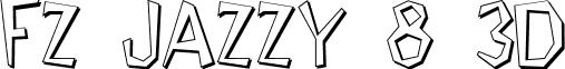 FZ JAZZY 8 3D font - j8d.ttf