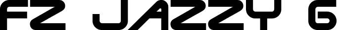 FZ JAZZY 6 font - j6n.ttf