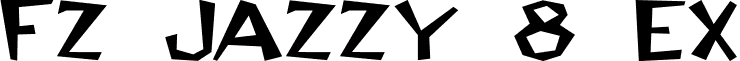 FZ JAZZY 8 EX font - j8e.ttf