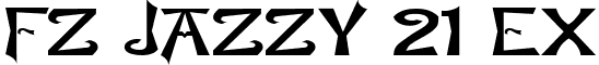 FZ JAZZY 21 EX font - j21e.ttf