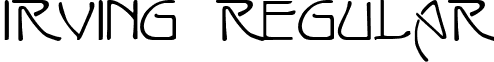 IRVING Regular font - irvingb_.ttf