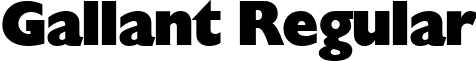 Gallant Regular font - gallant_.ttf