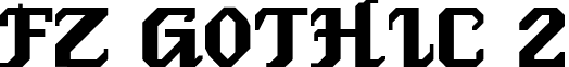 FZ GOTHIC 2 font - i2n.ttf