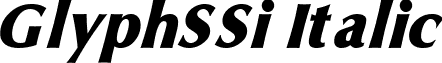 GlyphSSi Italic font - glypsi__.ttf