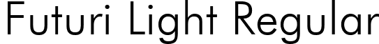 Futuri Light Regular font - flaswfte.ttf