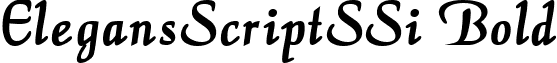 ElegansScriptSSi Bold font - elegssb_.ttf