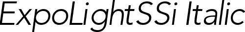 ExpoLightSSi Italic font - expolsi_.ttf