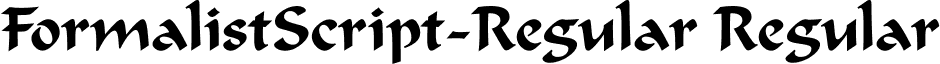 FormalistScript-Regular Regular font - formalsc.ttf