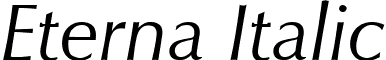 Eterna Italic font - eternaitalic.ttf