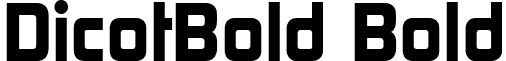 DicotBold Bold font - dicotbo_.ttf