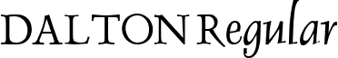 DALTON Regular font - daltonb_.ttf