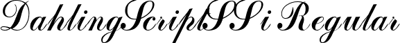 DahlingScriptSSi Regular font - dahlss__.ttf