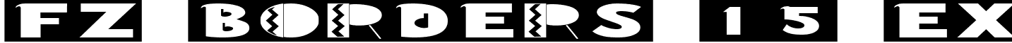 FZ BORDERS 15 EX font - e15e.ttf