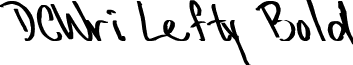 DCWri Lefty Bold font - dcwleft.ttf