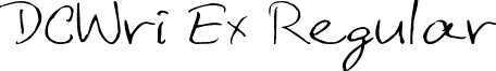 DCWri Ex Regular font - dcwri_ex.ttf