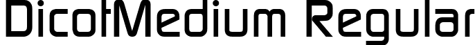 DicotMedium Regular font - dicotme_.ttf