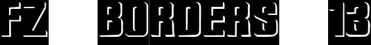 FZ BORDERS 13 font - e13n.ttf