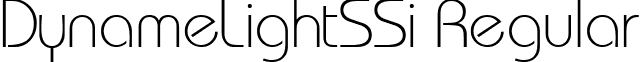 DynameLightSSi Regular font - dynals__.ttf