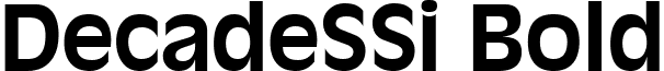 DecadeSSi Bold font - decasb__.ttf