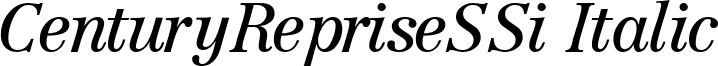 CenturyRepriseSSi Italic font - centrpsi.ttf