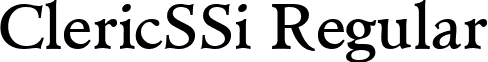 ClericSSi Regular font - clercs__.ttf