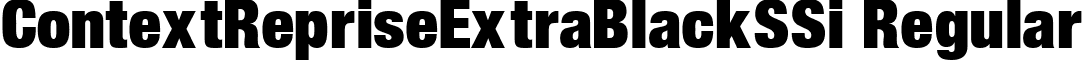 ContextRepriseExtraBlackSSi Regular font - contrebl.ttf