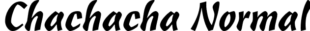 Chachacha Normal font - cstr.ttf