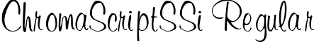 ChromaScriptSSi Regular font - chross__.ttf