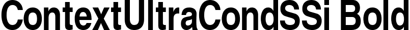 ContextUltraCondSSi Bold font - contucsb.ttf