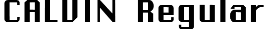 CALVIN Regular font - calvinb_.ttf