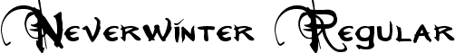 Neverwinter Regular font - Neverwinter.otf