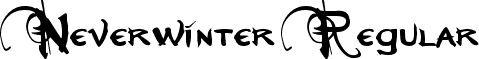 Neverwinter Regular font - Neverwinter.ttf