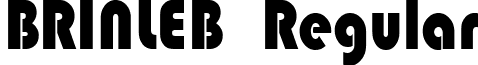 BRINLEB Regular font - brinleb_.ttf