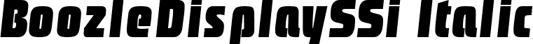 BoozleDisplaySSi Italic font - boozdsi_.ttf