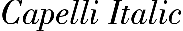 Capelli Italic font - capelliitalic.ttf