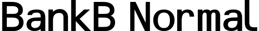 BankB Normal font - bnkbr.ttf