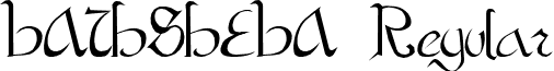 BATHSHEBA Regular font - bathshe_.ttf