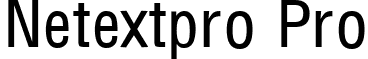 Netextpro Pro font - Ntxtpro.ttf