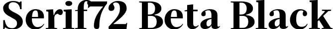 Serif72 Beta Black font - Serif72Beta-Black.otf