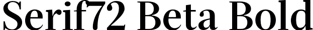 Serif72 Beta Bold font - Serif72Beta-Bold.otf