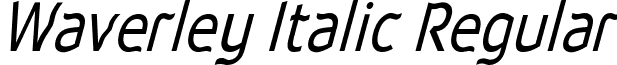 Waverley Italic Regular font - WAVEI___.ttf