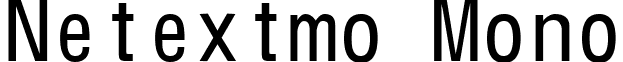 Netextmo Mono font - Ntextmon.ttf