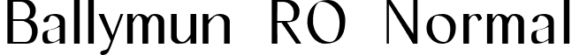 Ballymun RO Normal font - ballrn__.ttf