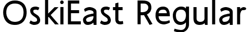 OskiEast Regular font - oskie1.ttf